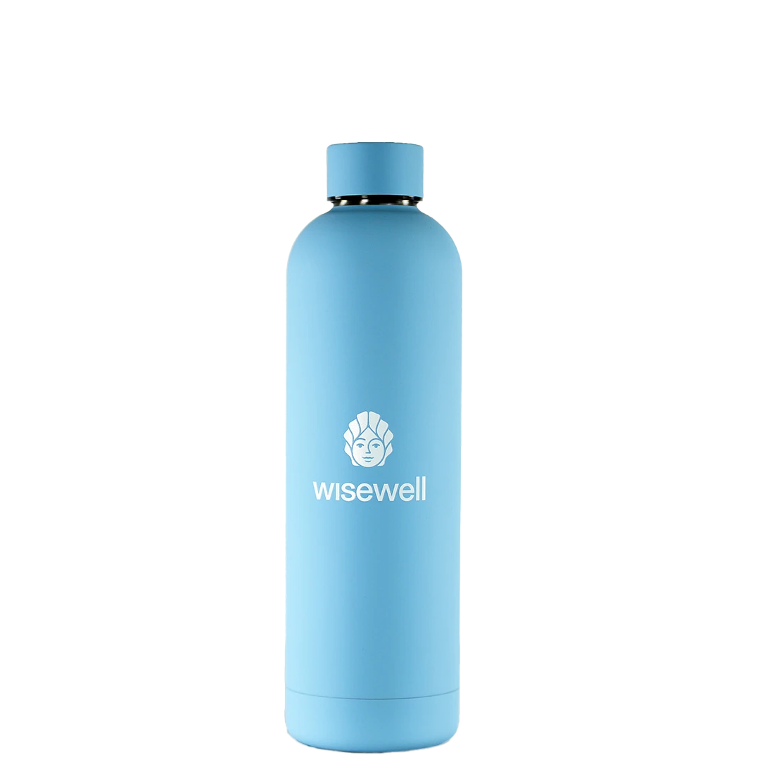 blue Matte Steel Bottle