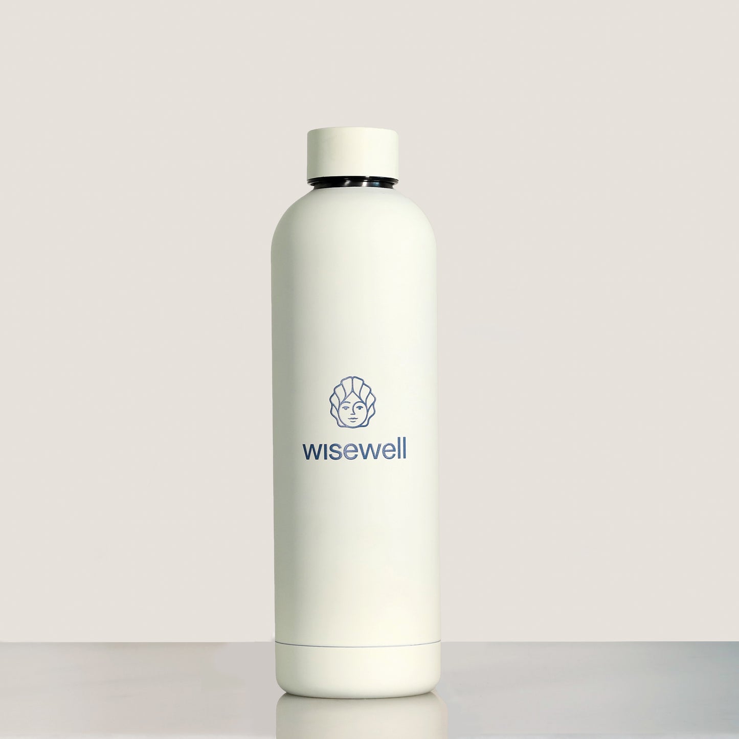 creamywhite Matte Steel Bottle